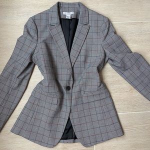 H&M plaid blazer